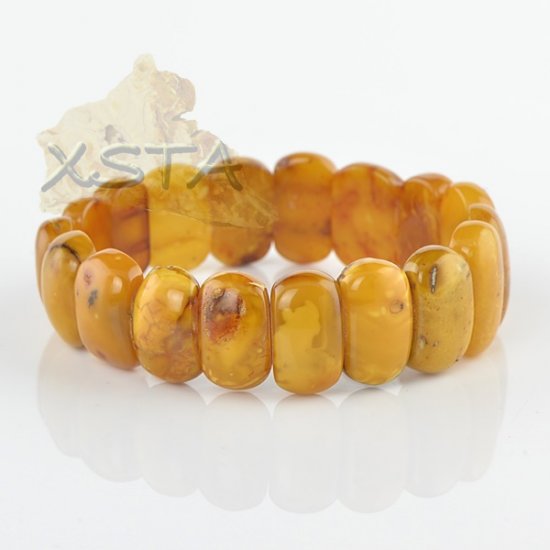Baltic amber massive bracelet